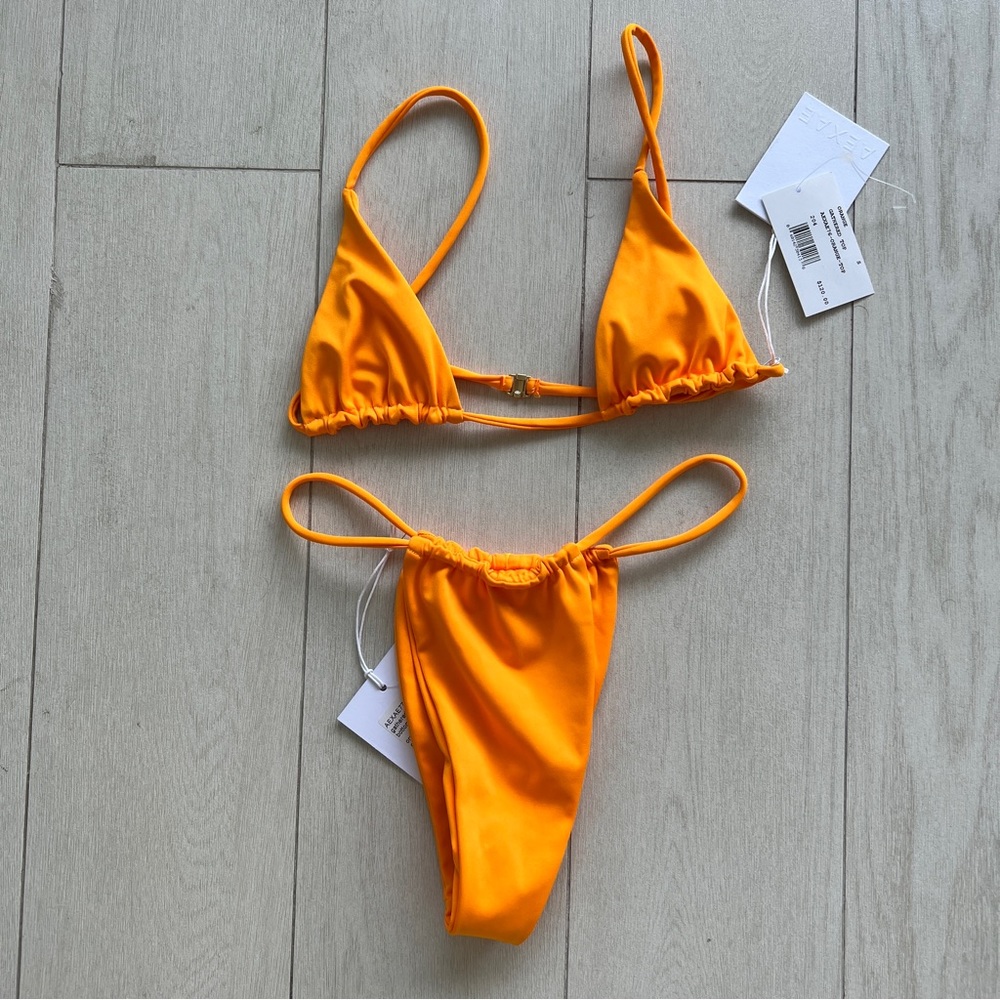 NWT Intermix / Aexae Bright Orange Bikini Set